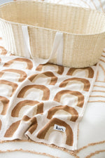Organic Cotton Knitted Rainbow Blanket