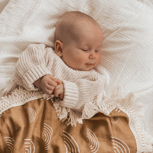 RAINBOW | Fringe Swaddle