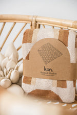 Organic Cotton Knitted Rainbow Blanket