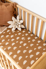 Organic Cotton + Bamboo Fitted Sheet | UMBER Rainbow