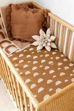 Organic Cotton + Bamboo Fitted Sheet | UMBER Rainbow