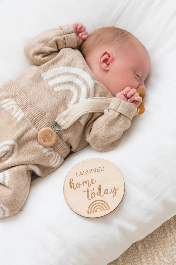 Baby Milestone Wooden Discs